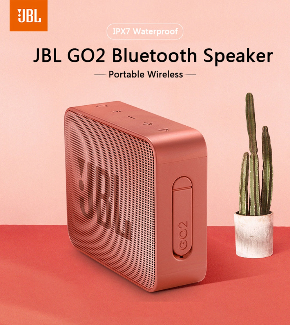 Altavoz Bluetooth JBL GO2 portátil, inalámbrico y resistente al agua IPX7